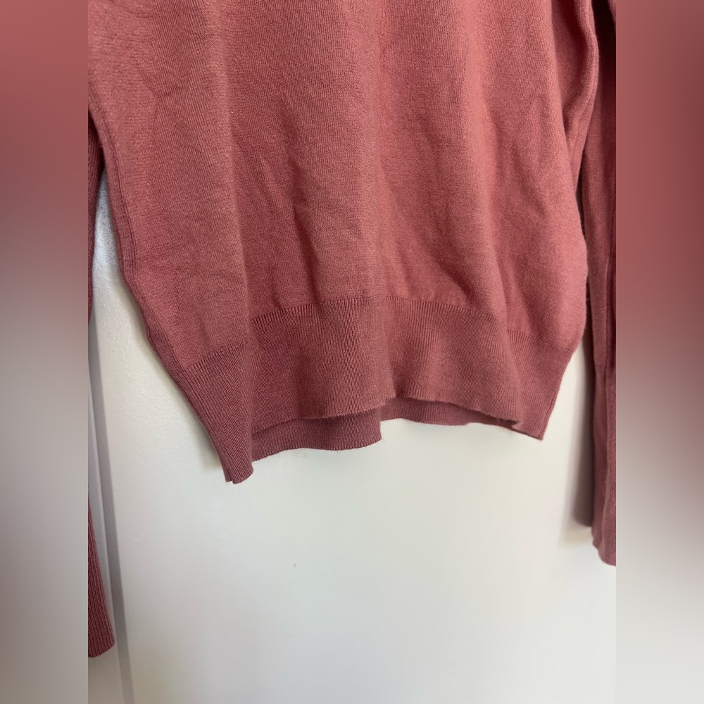 ZARA Lightweight Turtleneck Sweater – Dusty Rose, Size M - Picture 7 of 9